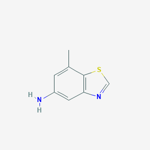 molecular formula C8H8N2S B182298 5-Benzothiazolamine,7-methyl-(9CI) CAS No. 196205-28-4
