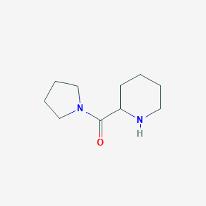 molecular formula C10H18N2O B182302 2-(Pyrrolidin-1-ylcarbonyl)piperidine CAS No. 130605-98-0