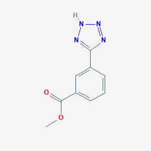 molecular formula C9H8N4O2 B182318 methyl 3-(1H-tetrazol-5-yl)benzoate CAS No. 148345-63-5