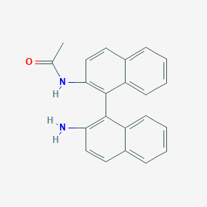 molecular formula C22H18N2O B182319 N-[1-(2-aminonaphthalen-1-yl)naphthalen-2-yl]acetamide CAS No. 141977-92-6