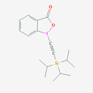 molecular formula C18H25IO2Si B182320 1-[(三异丙基甲硅烷基)乙炔基]-1,2-苯并碘杂氧杂-3(1H)-酮 CAS No. 181934-30-5