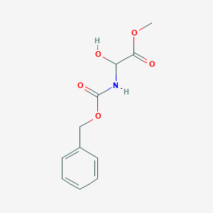 B182322 Methyl 2-(((benzyloxy)carbonyl)amino)-2-hydroxyacetate CAS No. 127357-38-4