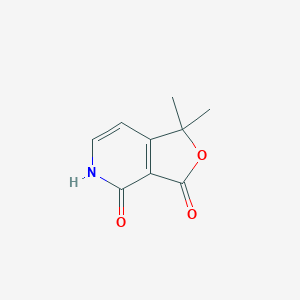 molecular formula C9H9NO3 B018234 1,1-二甲基呋喃[3,4-C]吡啶-3,4(1H,5H)-二酮 CAS No. 145887-88-3