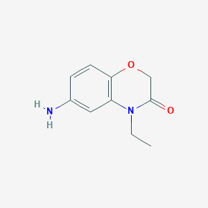 molecular formula C10H12N2O2 B182356 6-Amino-4-ethyl-2H-1,4-benzoxazin-3(4H)-one CAS No. 103361-44-0