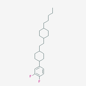 molecular formula C25H38F2 B182359 1,2-Difluoro-4-(trans-4-(2-(trans-4-pentylcyclohexyl)ethyl)cyclohexyl)benzene CAS No. 117923-21-4