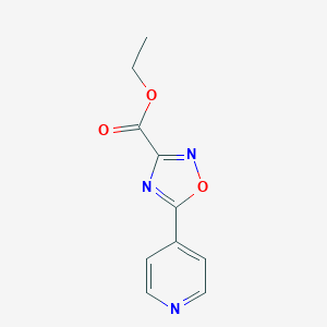 molecular formula C10H9N3O3 B182370 Ethyl 5-(pyridin-4-yl)-1,2,4-oxadiazole-3-carboxylate CAS No. 151097-45-9