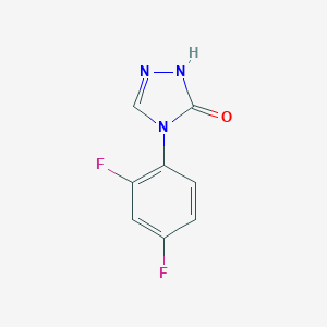 B182378 4-(2,4-Difluorophenyl)-2,4-dihydro-3H-1,2,4-triazol-3-one CAS No. 155431-40-6