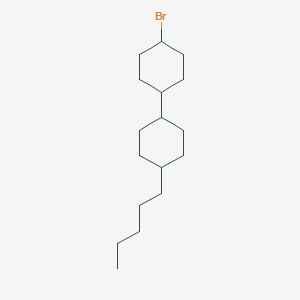 molecular formula C17H31Br B182389 1-Bromo-4-(4-pentylcyclohexyl)cyclohexane CAS No. 149715-70-8