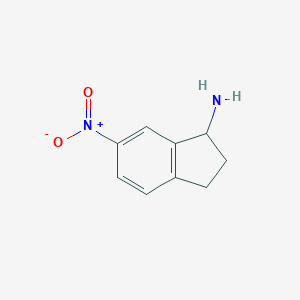 molecular formula C9H10N2O2 B182397 6-Nitro-2,3-dihydro-1H-inden-1-amine CAS No. 62658-54-2