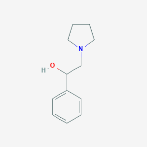 molecular formula C12H17NO B182398 1-Phenyl-2-pyrrolidin-1-ylethanol CAS No. 5407-61-4