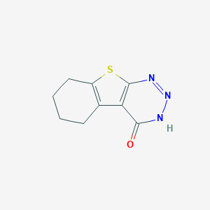 molecular formula C9H9N3OS B182405 5,6,7,8-tetrahydro[1]benzothieno[2,3-d][1,2,3]triazin-4(3H)-one CAS No. 38359-86-3