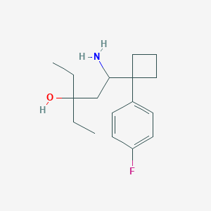 1-Amino-3-ethyl-1-[1-(4-fluorophenyl)cyclobutyl]pentan-3-ol