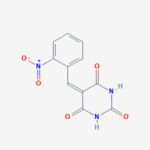 molecular formula C11H7N3O5 B182413 5-(2-nitrobenzylidene)pyrimidine-2,4,6(1H,3H,5H)-trione CAS No. 26908-37-2