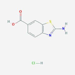 molecular formula C8H7ClN2O2S B182414 2-Aminobenzothiazole-6-carboxylic acid hydrochloride CAS No. 18330-76-2