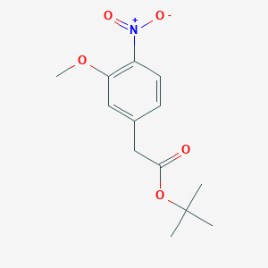 molecular formula C13H17NO5 B182417 t-Butyl 3-methoxy-4-nitrophenylacetate CAS No. 181518-01-4