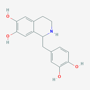 molecular formula C16H17NO4 B182428 Tetrahydropapaveroline CAS No. 4747-99-3