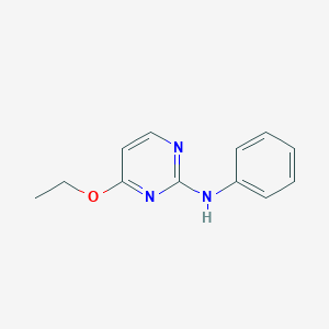 molecular formula C12H13N3O B018243 4-ethoxy-N-phenylpyrimidin-2-amine CAS No. 110235-37-5