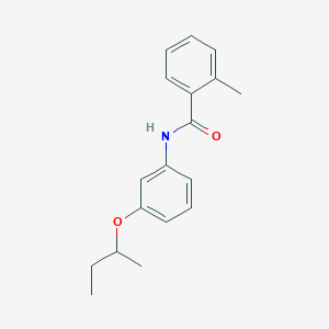 Benzamide, 2-methyl-N-(3-(1-methylpropoxy)phenyl)-