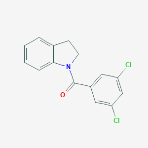 molecular formula C15H11Cl2NO B182436 (3,5-Dichlorophenyl)(indolin-1-yl)methanone CAS No. 61589-16-0
