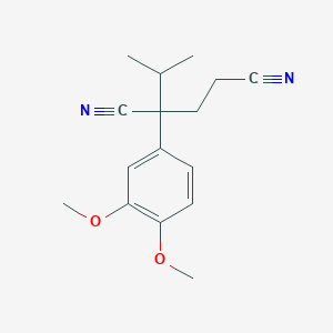 molecular formula C16H20N2O2 B182442 2-(3,4-Dimethoxyphenyl)-2-isopropylpentanedinitrile CAS No. 102201-30-9