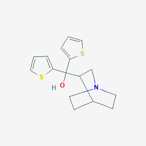 molecular formula C16H19NOS2 B182445 Quinuclidin-3-yldi(thiophen-2-yl)methanol CAS No. 57734-75-5