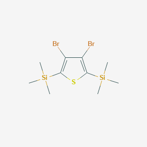 molecular formula C10H18Br2SSi2 B182459 2,5-Di(trimethylsilyl)-3,4-dibromothiophene CAS No. 175658-90-9