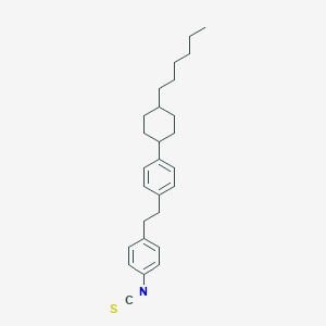 molecular formula C27H35NS B018246 1-(4-Hexylcyclohexyl)-4-[2-(4-isothiocyanatophenyl)ethyl]benzene CAS No. 110499-95-1