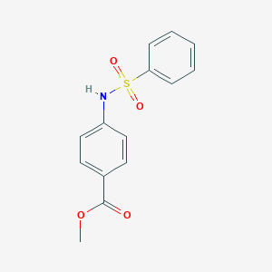 molecular formula C14H13NO4S B182461 Methyl 4-benzenesulfonamidobenzoate CAS No. 107920-79-6