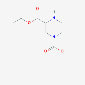 molecular formula C12H22N2O4 B182462 1-tert-Butyl 3-ethyl piperazine-1,3-dicarboxylate CAS No. 183742-29-2