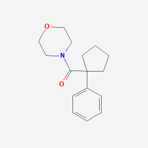 molecular formula C16H21NO2 B182469 4-(1-Phenylcyclopentanecarbonyl)morpholine CAS No. 76277-98-0