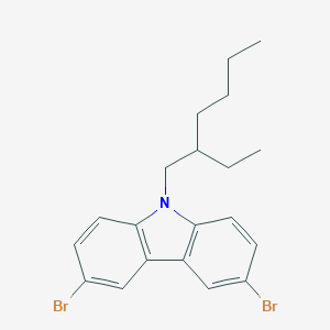molecular formula C20H23Br2N B182474 3,6-Dibromo-9-(2-ethylhexyl)-9H-carbazole CAS No. 173063-52-0