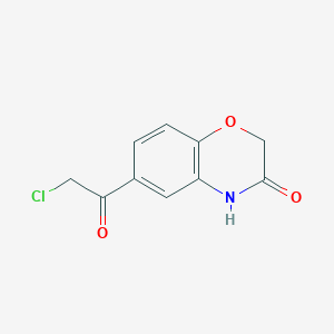 molecular formula C10H8ClNO3 B182475 6-(Chloroacetyl)-2H-1,4-benzoxazin-3(4H)-one CAS No. 26518-76-3