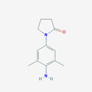 B182478 1-(4-Amino-3,5-dimethylphenyl)pyrrolidin-2-one CAS No. 924830-53-5