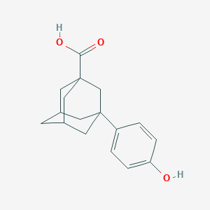 B182481 3-(4-Hydroxyphenyl)adamantane-1-carboxylic acid CAS No. 56531-55-6