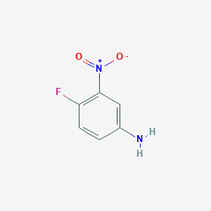 molecular formula C6H5FN2O2 B182485 4-氟-3-硝基苯胺 CAS No. 364-76-1