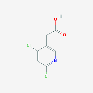 B182487 2-(4,6-dichloropyridin-3-yl)acetic Acid CAS No. 199283-51-7