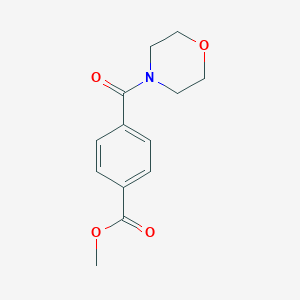 molecular formula C13H15NO4 B182491 Methyl 4-(morpholine-4-carbonyl)benzoate CAS No. 6724-90-9