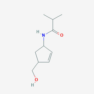 N-[4-(Hydroxymethyl)cyclopent-2-EN-1-YL]-2-methylpropanamide