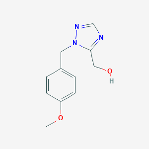 molecular formula C11H13N3O2 B182511 (1-(4-Methoxybenzyl)-1H-1,2,4-triazol-5-yl)methanol CAS No. 199014-14-7