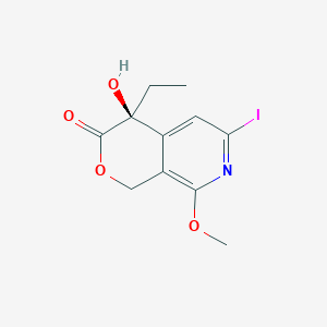 (S)-4-Ethyl-4-hydroxy-6-iodo-8-methoxy-1,4-dihydro-pyrano[3,4-c]pyridin-3-one