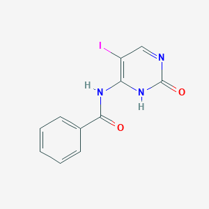 molecular formula C11H8IN3O2 B182529 N-(5-iodo-2-oxo-1,2-dihydropyrimidin-4-yl)benzamide CAS No. 145913-85-5