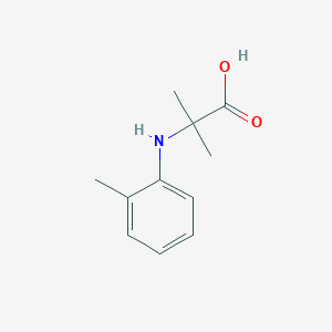 molecular formula C11H15NO2 B182534 2-methyl-N-(2-methylphenyl)Alanine CAS No. 117755-95-0
