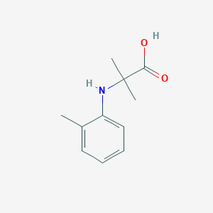 2-Methyl-2-(2-methylanilino)propanoic acid