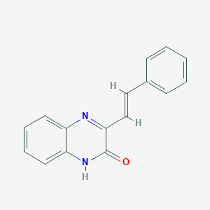 molecular formula C16H12N2O B182541 3-(2-phenylvinyl)-2(1H)-quinoxalinone CAS No. 6323-89-3