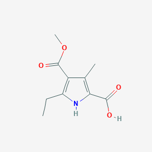 5-ethyl-4-(methoxycarbonyl)-3-methyl-1H-pyrrole-2-carboxylic acid