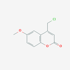 molecular formula C11H9ClO3 B182553 4-(chloromethyl)-6-methoxy-2H-chromen-2-one CAS No. 163684-51-3