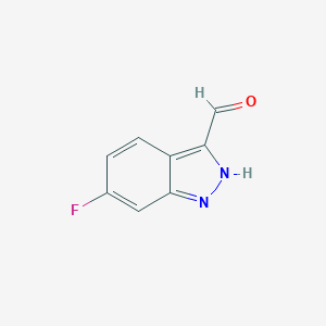 molecular formula C8H5FN2O B182563 6-fluoro-1H-indazole-3-carbaldehyde CAS No. 518987-33-2