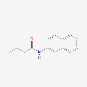 molecular formula C14H15NO B182571 Butyramide, N-2-naphthyl- CAS No. 69833-23-4