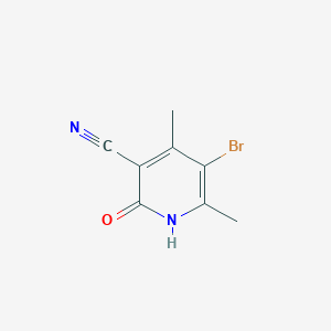 molecular formula C8H7BrN2O B182589 5-Bromo-4,6-dimethyl-2-oxo-1,2-dihydropyridine-3-carbonitrile CAS No. 23819-87-6