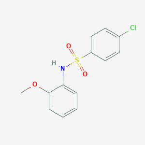molecular formula C13H12ClNO3S B182596 4-chloro-N-(2-methoxyphenyl)benzenesulfonamide CAS No. 7454-65-1